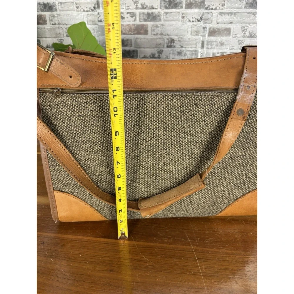 Vintage Hartmann⭐️Weekender Luggage Carry On Bag Tweed Leather⭐️IGC 17